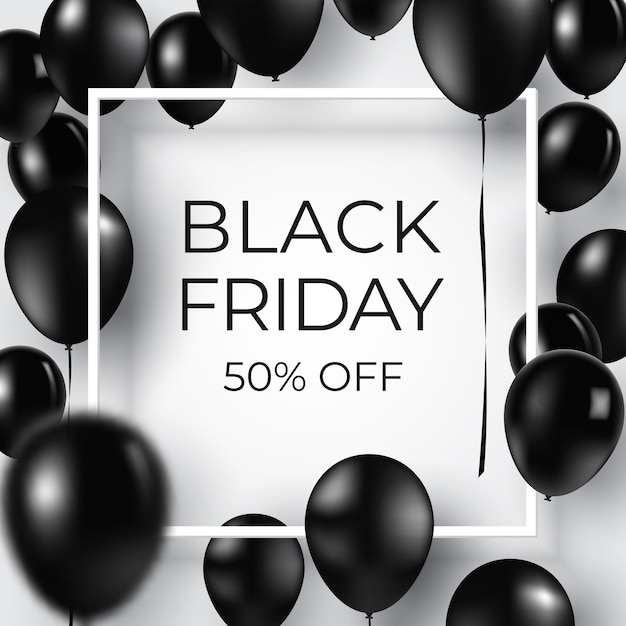 Vector black friday sale banner