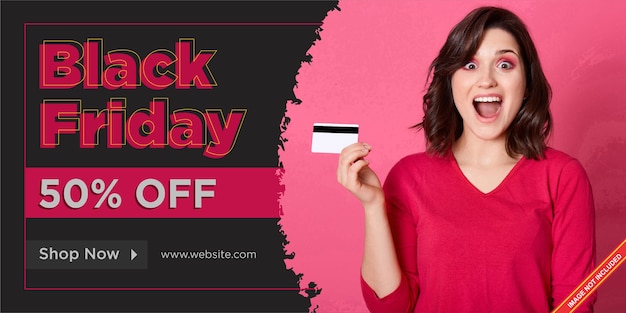 Vector black friday sale banner