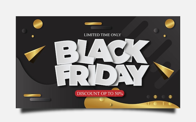 Vector black friday sale banner