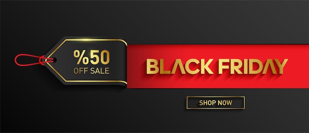 Banner di vendita del black friday