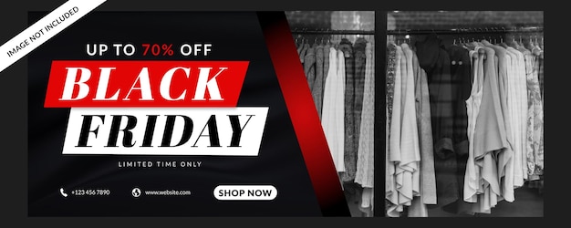 Vector black friday sale banner