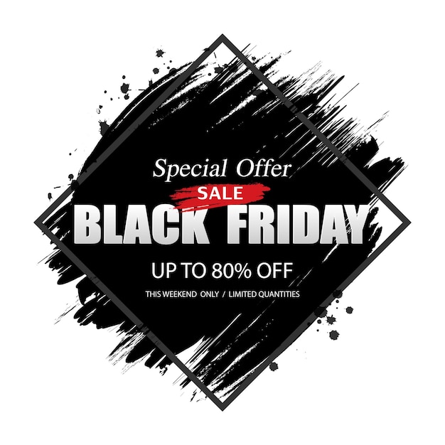 Vector black friday sale banner