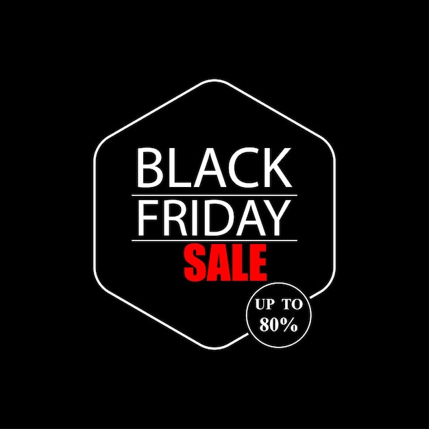 Vector black friday sale banner