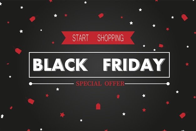 Vector black friday sale banner