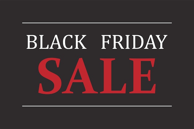 Vector black friday sale banner