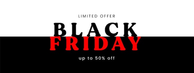 Vector black friday sale banner