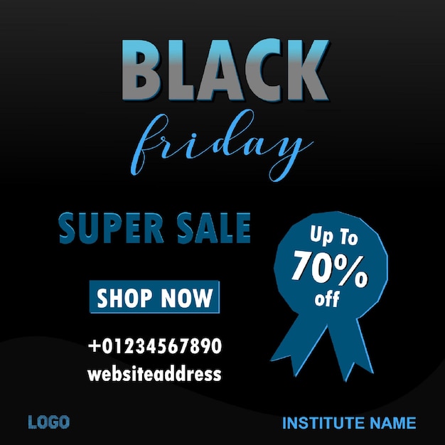 Vector black friday sale banner