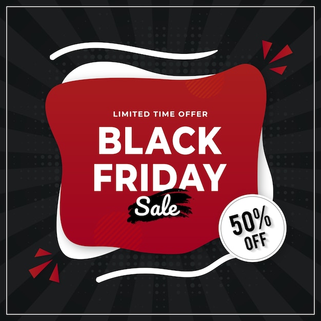 Vector black friday sale banner