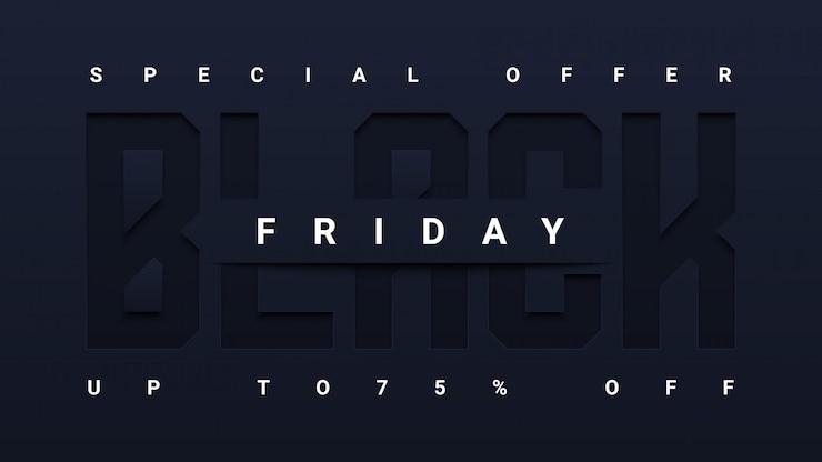 Vector black friday sale banner