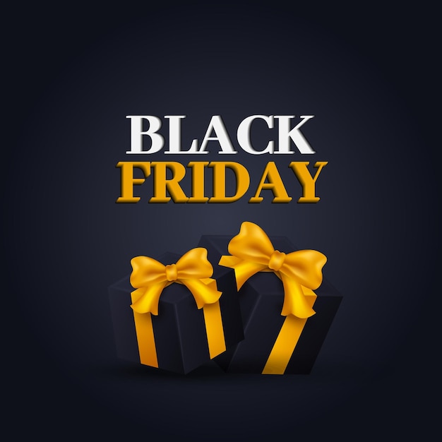 Premium Vector  Black friday sale banner.