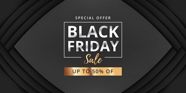 Vector black friday sale banner