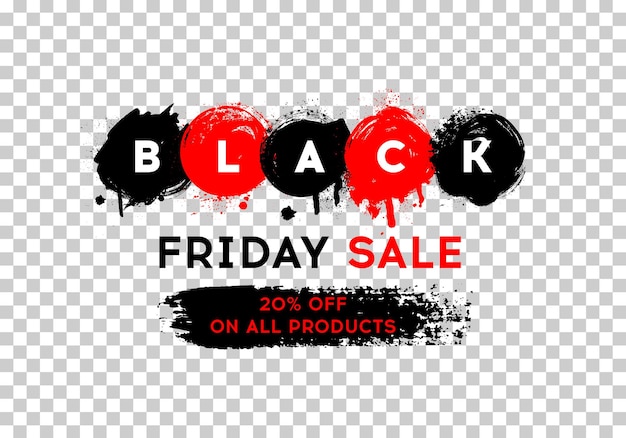 Black friday sale Black web banner Poster Sale The original inscription Vector illustration