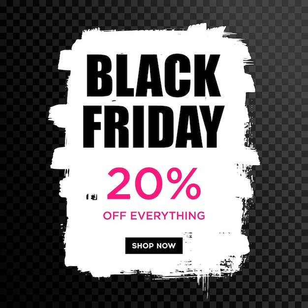 Black friday sale Black web banner Poster Sale The original inscription Vector illustration