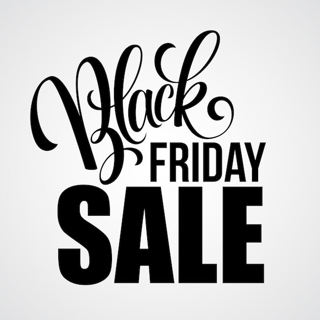 Black Friday Sale Calligraphic Design.