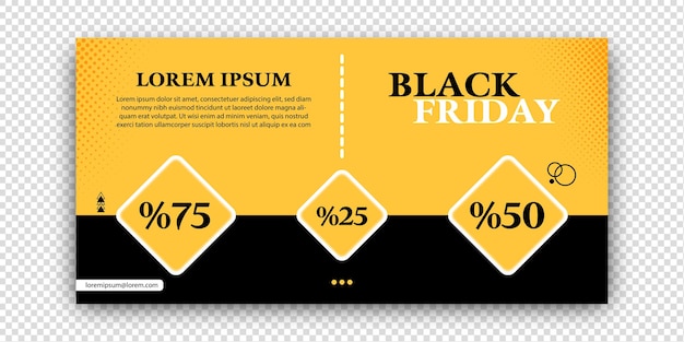 Carta di vendita del black friday