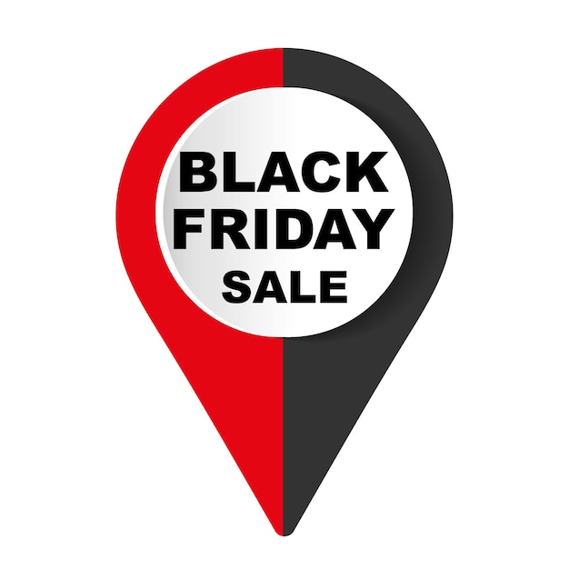 Elementi di design di vendita di black friday illustrazione vettoriale