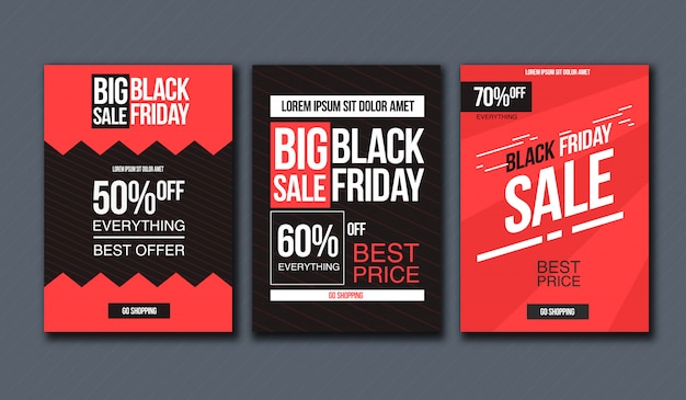 Black friday sale design template. conceptual layout for banner and print.