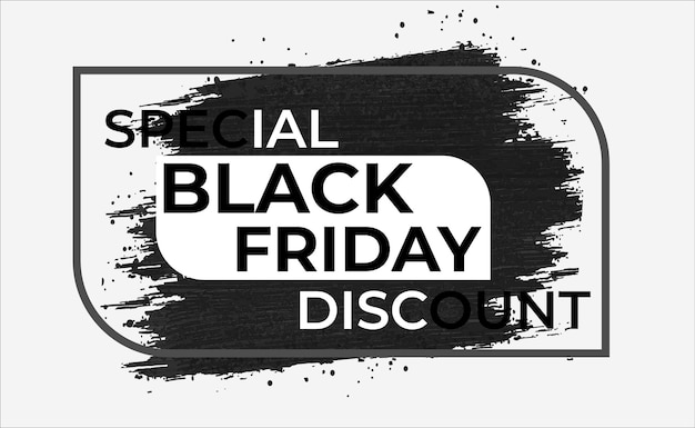 Vector black friday sale design template or conceptual layout for web and print.