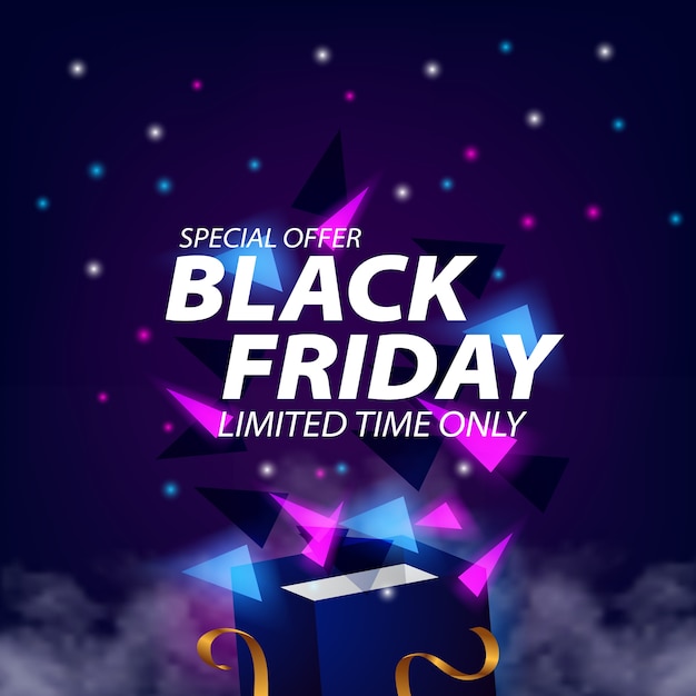 Black friday sale discount offer poster