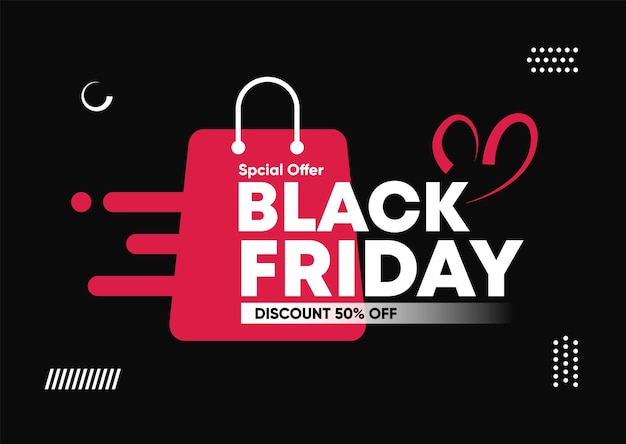 Черная пятница распродажа со скидкой рекламный плакат l сообщение в социальных сетях черная пятница реалистично