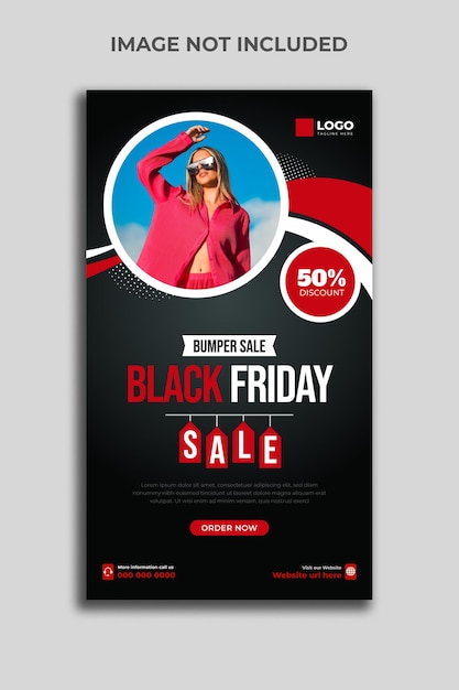 Black Friday Sale Facebook and Instagram Story Template