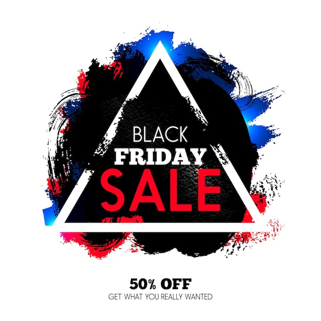 Black Friday sale frame background Vector illustration