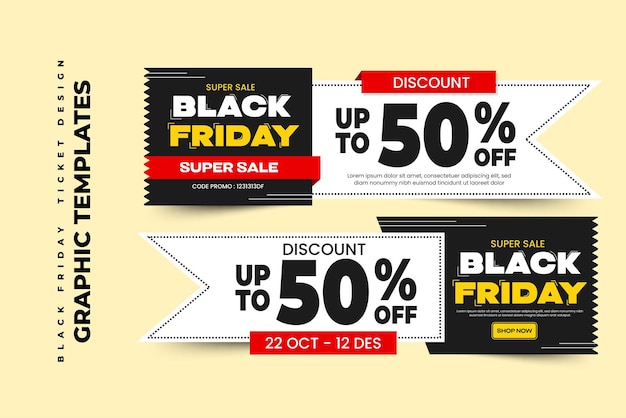 Black Friday sale graphic design template