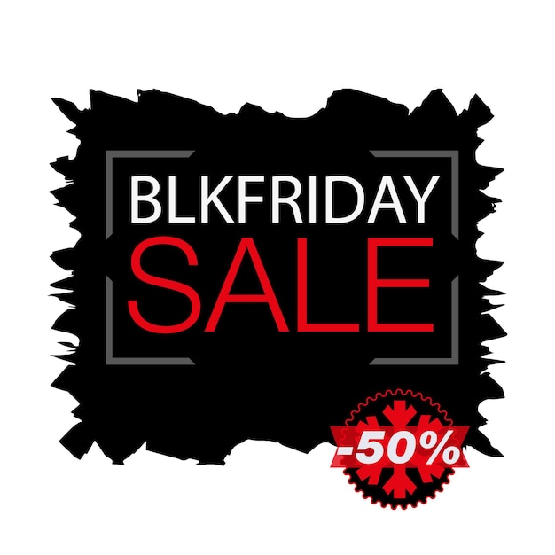 Black friday sale grunge style vector illustration