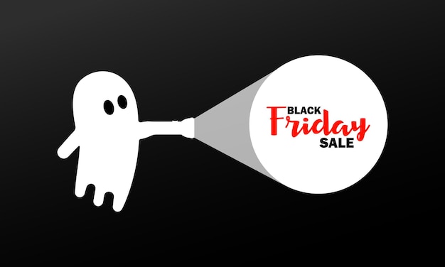 Black friday sale for halloween banner. cheap price. vector on isolated background. eps 10.