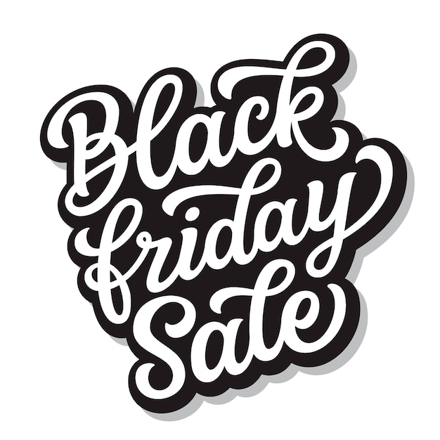 Black friday sale. hand lettering