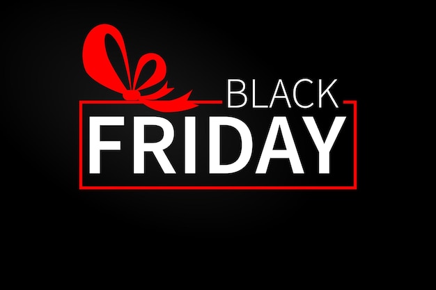Vector black friday sale horizontal banner for advertising banners leaflets and flyers black friday design template