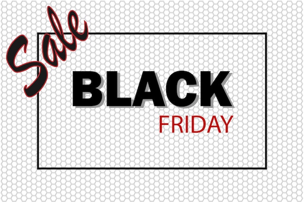 Vector black friday sale horizontal banner for advertising banners leaflets and flyers black friday design template