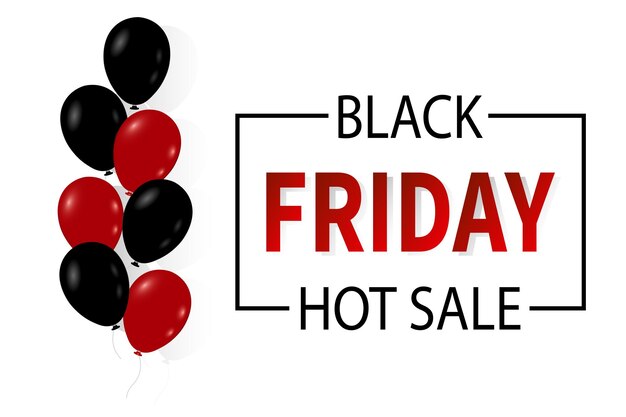 Black Friday Sale horizontale banner voor reclamebanners folders en flyers Black friday ontwerpsjabloon