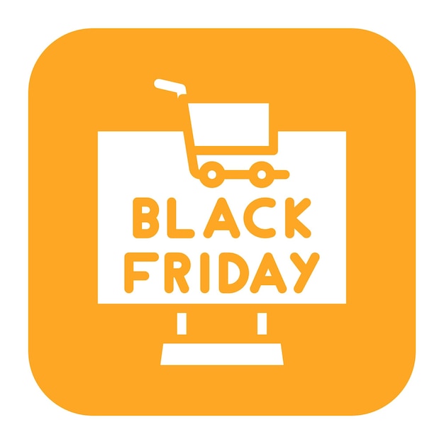 Black Friday Sale icon vector image Can be used for Game Development