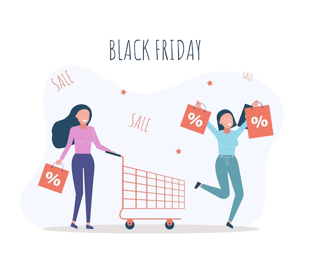 Vector black friday sale illustration