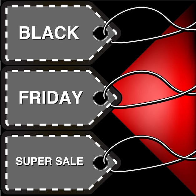 Black Friday sale inscription design template Black Friday banner Vector illustration