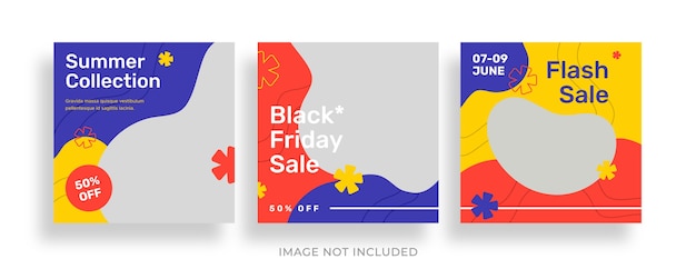 Black Friday Sale instagram post collection