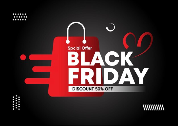 Black friday sale korting promo aanbieding poster l Social media post black friday realistisch