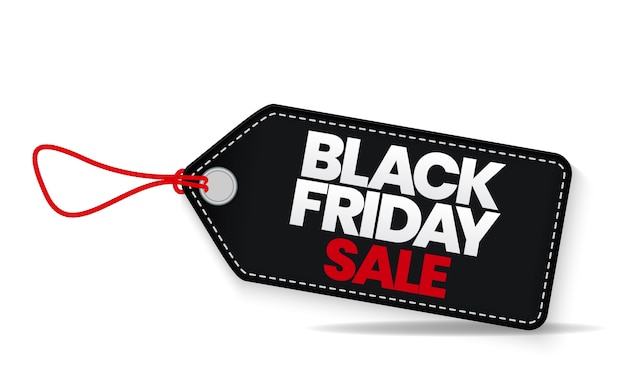 Black friday sale label template.