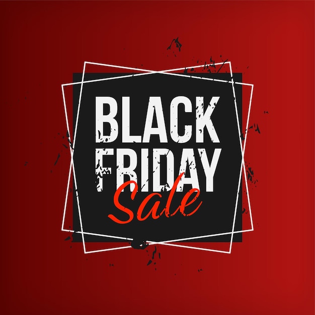 Black friday sale layout banner design template