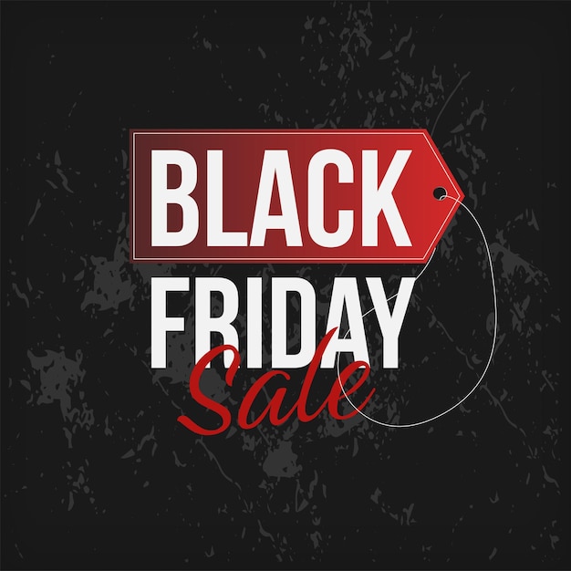 Black friday sale layout banner design template