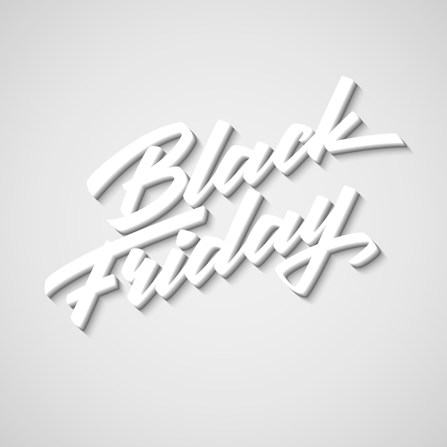 Vector black friday sale lettering