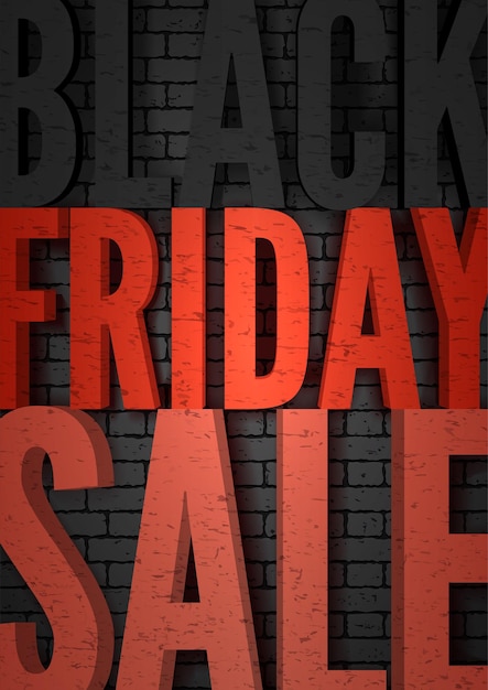Black friday sale minimal vector flyer template