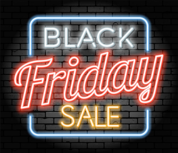 Black Friday Sale Neon Frame