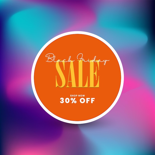 Vector black friday sale off banner vector 30 percent discount for black friday concept artwork promo