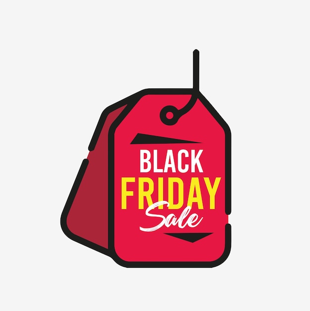 Vettore banner di offerta di vendita del black friday