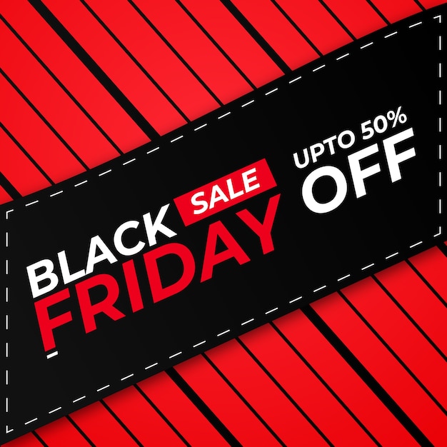 Banner creativo di offerta di vendita del black friday