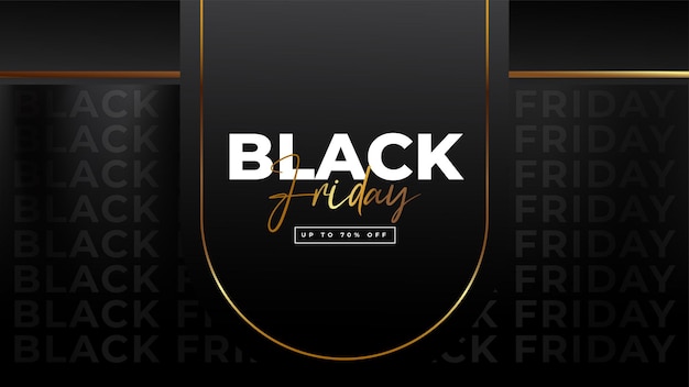Vector black friday sale, perfect for social media posts as well as posters and banners