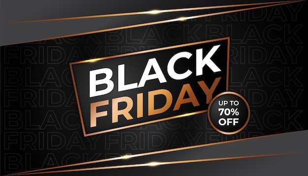 Saldi del black friday perfetti per i post sui social media, nonché per poster e banner