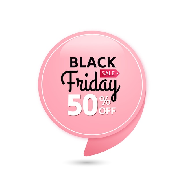 Black friday sale pink tag